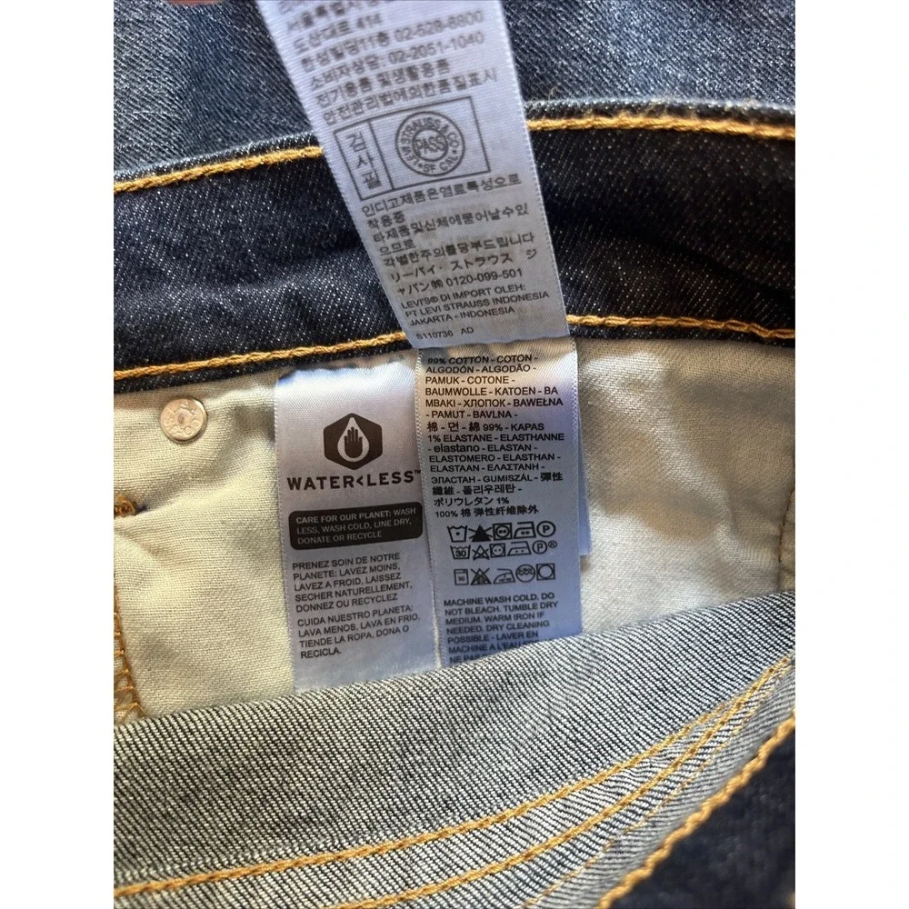 NWT Levi's 527 Slim Bootcut Jeans Men's 36x34 Dark Wash Stretch